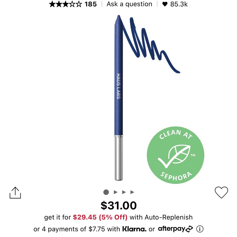 Bundle 2 Listings for $20😀 Haus Labs Optic Intensity Eyeliner Navy Matte